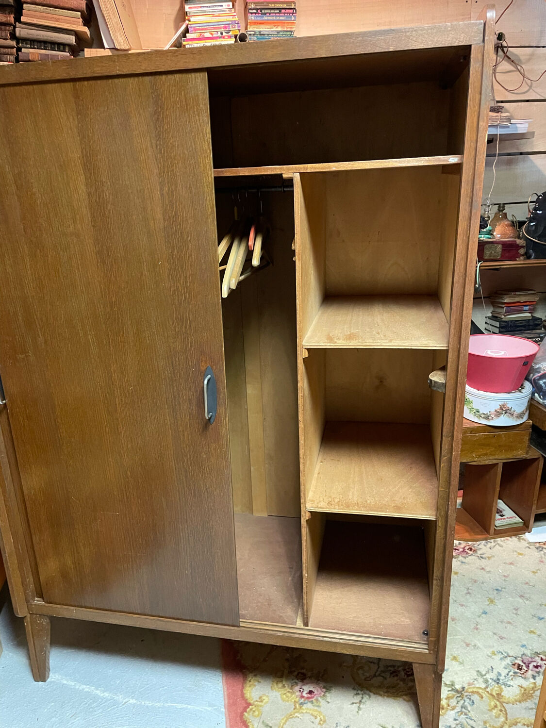 Vintage design sliding door wardrobe 50/60