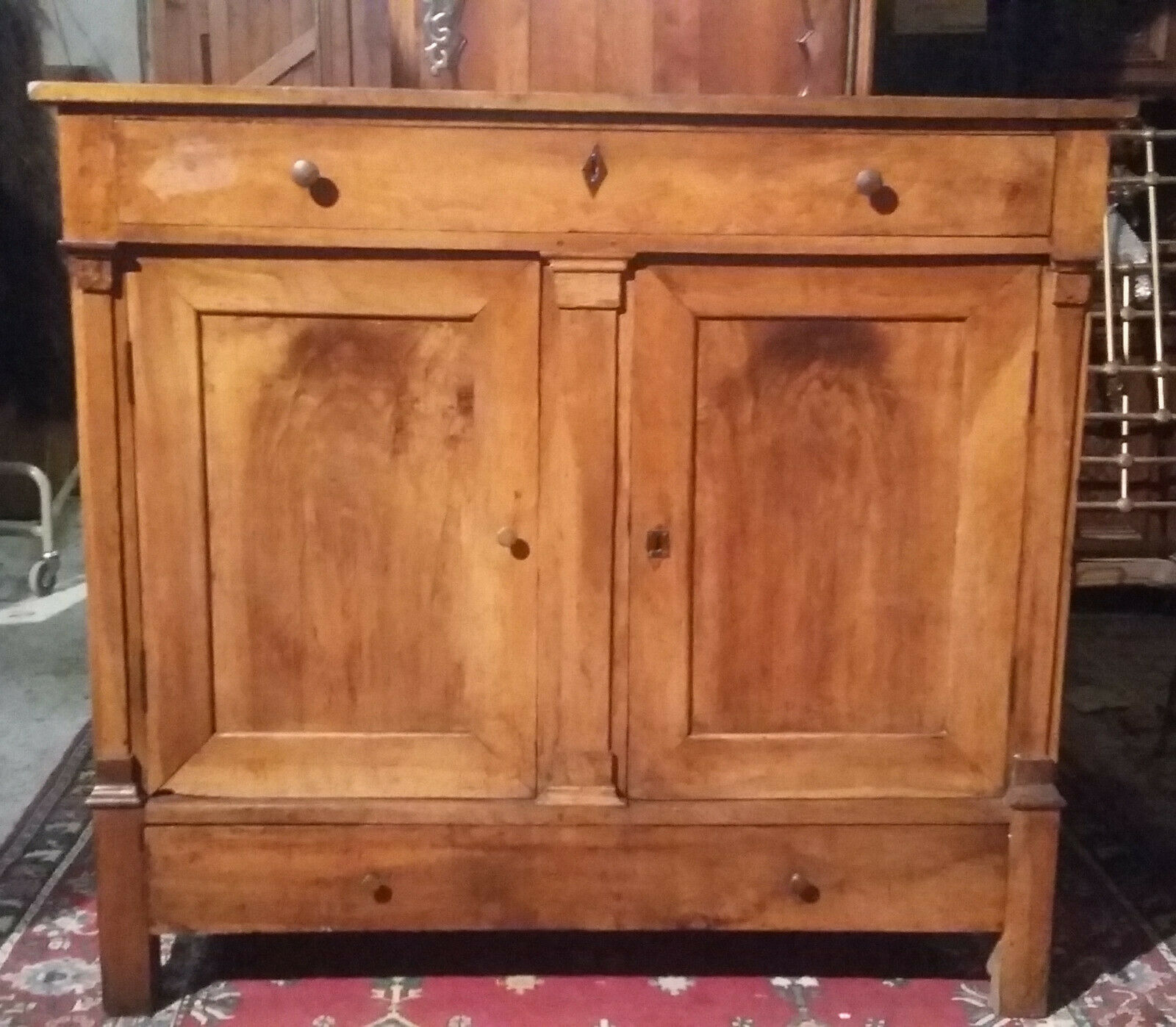 Buffet support in walnut empire era