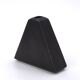 Black pyramid vase in Virebent porcelain, 1980s
