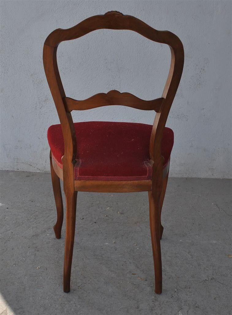 Pair of Chair Napoleon III period mahogany late XIXth