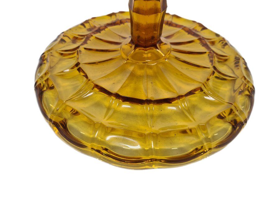 Cake bowl on stand from Ząbkowice Glassworks, 1970s