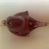 Purple pink glass bird paperpress