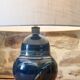 Glazed ceramic lamp base Blanot pottery