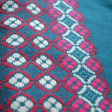 Vintage royal blue tablecloth 2.95/1.42
