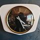 Horloge vintage pendule murale "Mauthe Blanche et Noire"