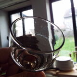 8 wine glasses in smoked glass 10cl