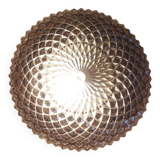 Ceiling light / Wall light - iridescent molded glass with diamond tips - 1970