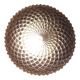 Ceiling light / Wall light - iridescent molded glass with diamond tips - 1970