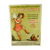 Authentic cardboard advertising the Digoinite
