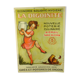 Authentique carton publicitaire la Digoinite