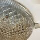 Large glass wall light 1950 vintage transparent old light fixture