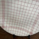 Vintage shallow plate with towel pattern Gien