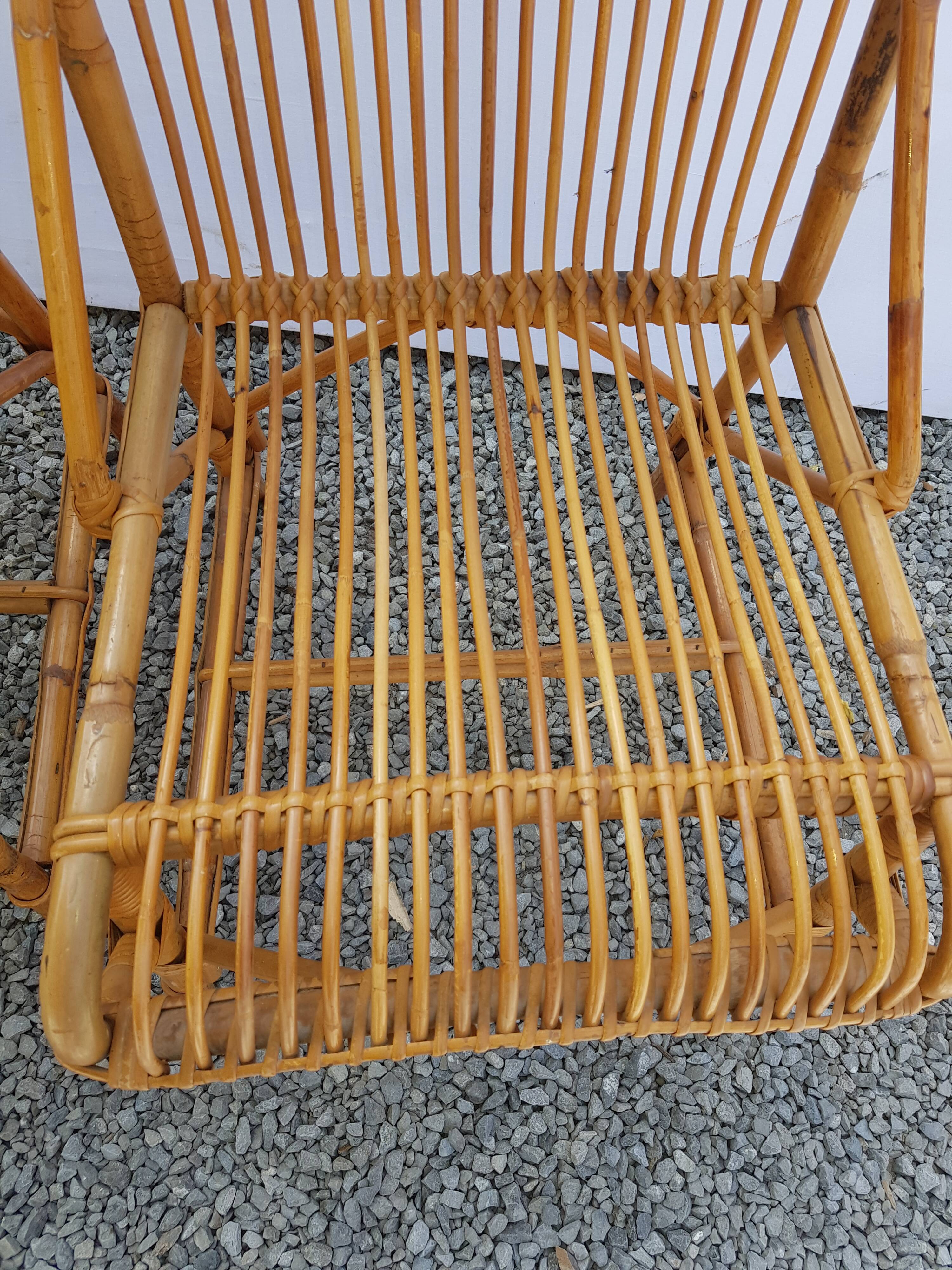 Pair of rattan chairs