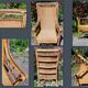 Garden rattan armchair or veranda from the 50s