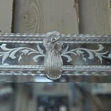 Old murano white glass mirror circa 1900