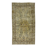 Turkish Anatolian Handmade Vintage Area Rug 237 cm x 135 cm