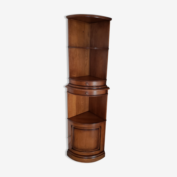 Solid oak corner cabinet
