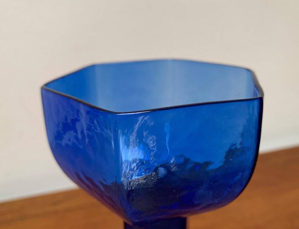 Vintage Glass Art Vase by Renate Stock for Sea Glasbruk, Sweden, 1970s