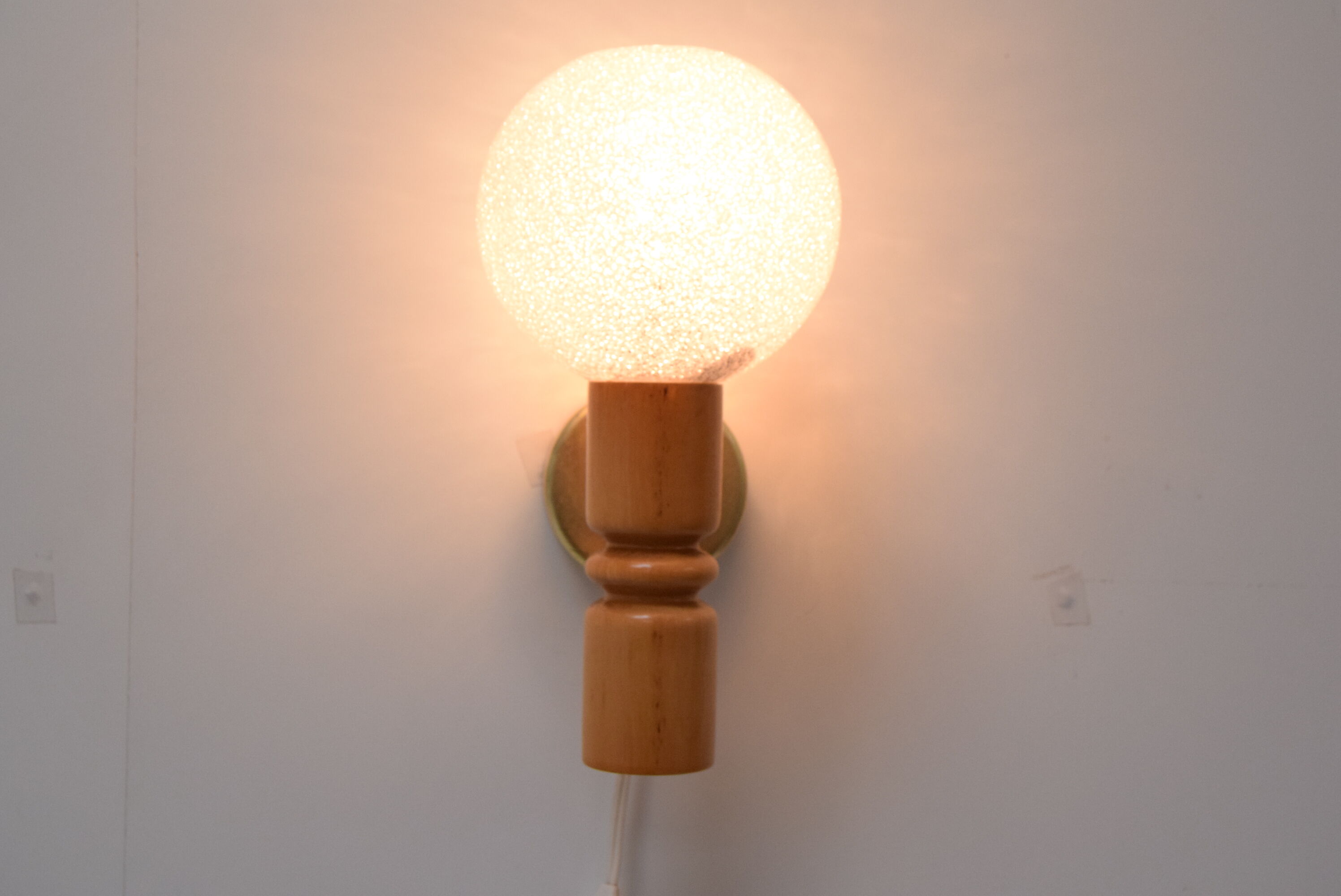 Mid-century wall lamp by Pokrok Zilina,1970's