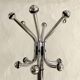 Chrome-plated metal coat rack, 1970s-1980s