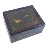 Lacquered wooden box