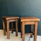 Pair of French craft stools after the war