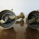 Pair of theater wall sconces in bronze art deco 30s