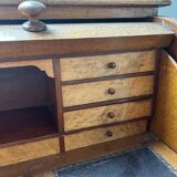 Beautiful vintage 20th-century American cylinder desk and its chair.