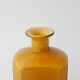 Vintage Mustard Opaline Glass Bottle from Marinha Grande, 1960's