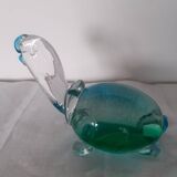 Paperweight Murano glass turtle signed Nason