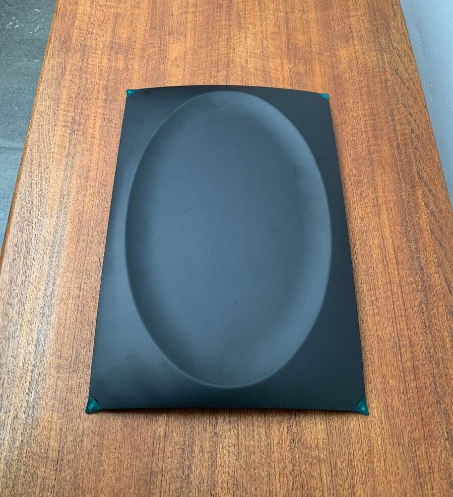 Postmodern Italian Voilà Voilà metal bowl by Philippe Starck for Alessi, 1980s.