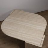 Table basse en travertin, 1980