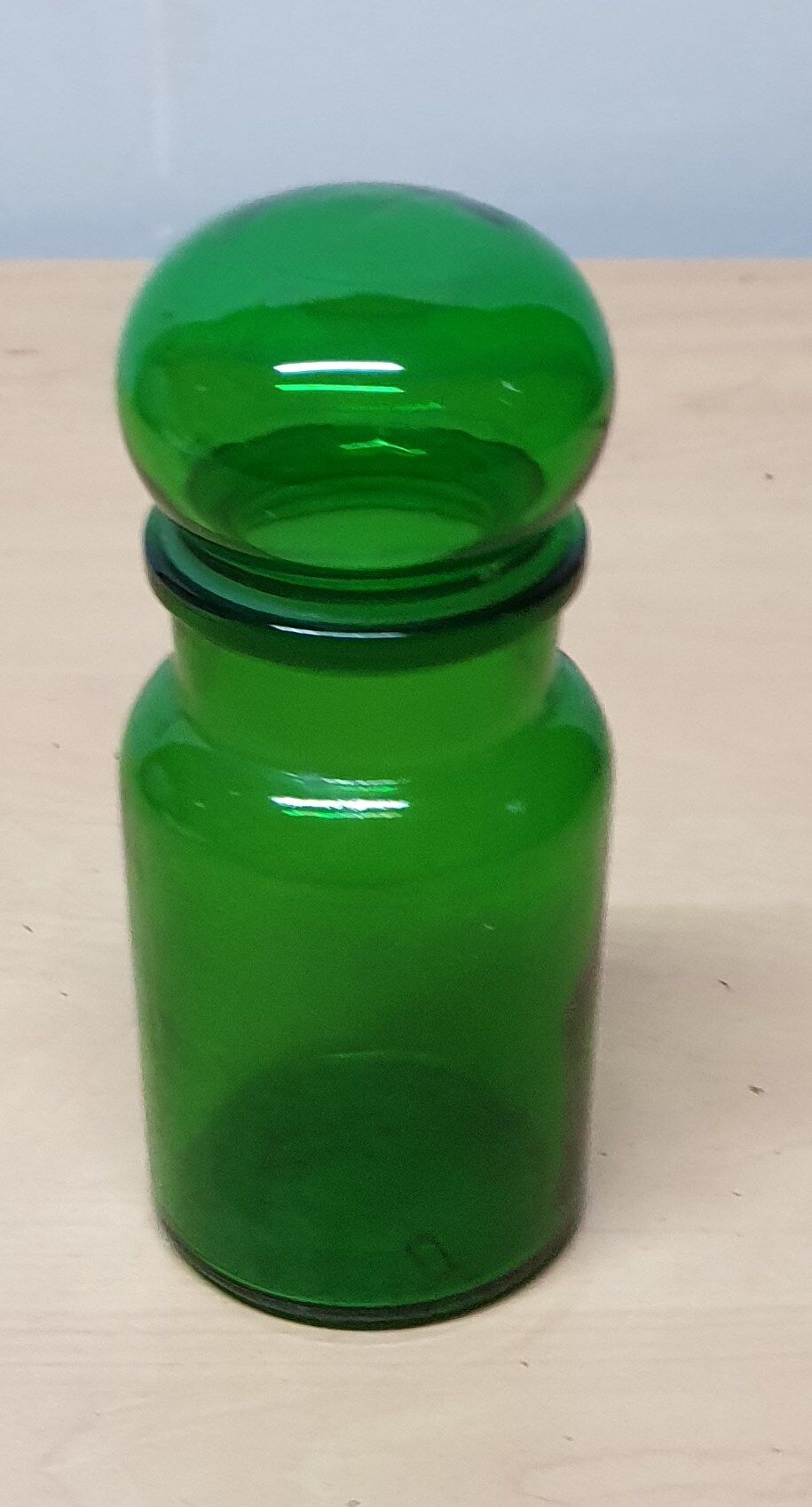 70s glass jar or apothecary jar
