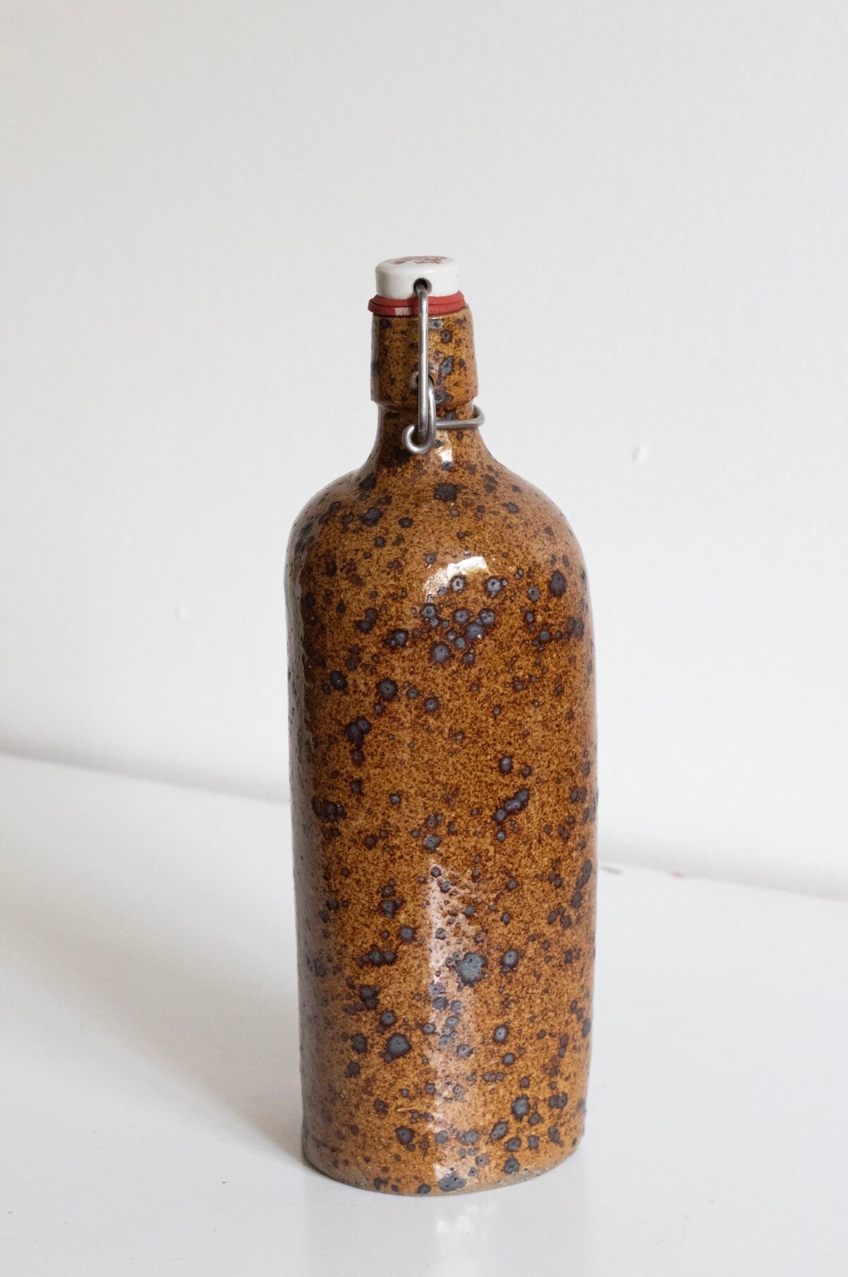 Pyrite stoneware bottle
