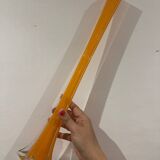 Large orange soliflore vase