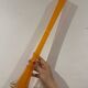 Large orange soliflore vase