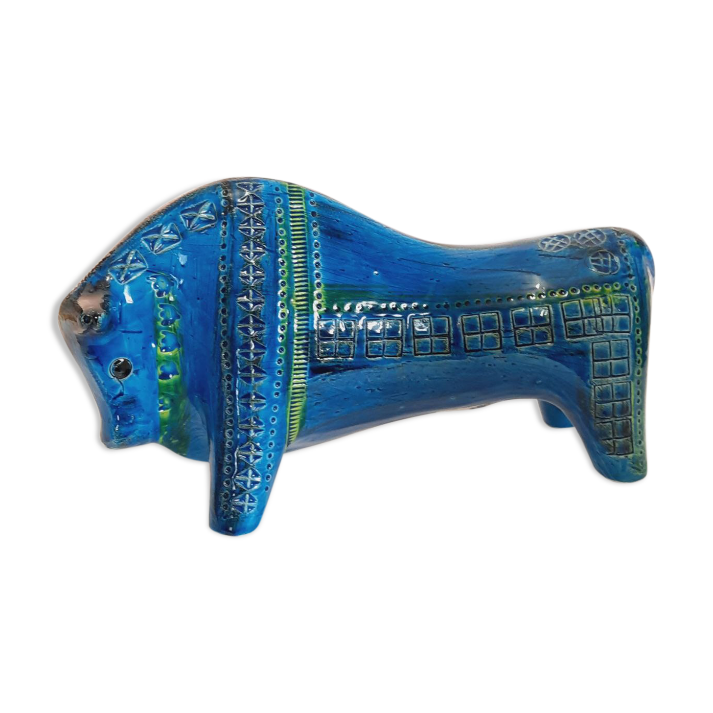 Bull statue, vitage, Aldo Londi for Bitossi