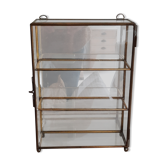 Vitrine en laiton et verre