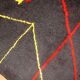 Tapis Contemporain ORA Hooked en Laine (73cm x 144cm), Édition Unique, Made