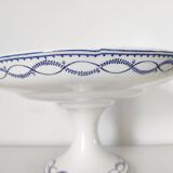 Plat à talon faïence Boch Frères