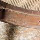 Empire style mahogany caned office chair