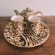 Leopard tiger print coffee service