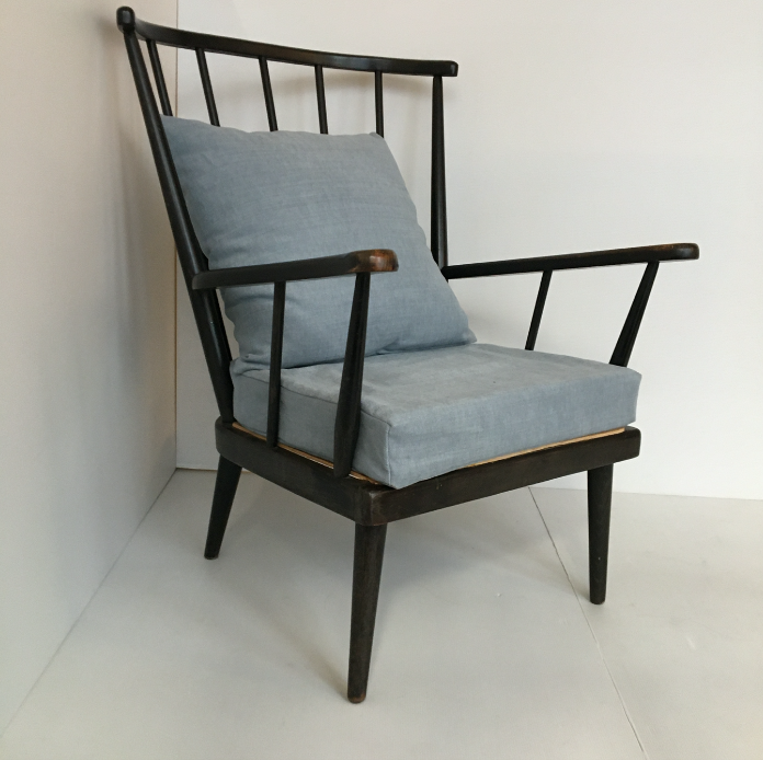 Fauteuil éventail Baumann noir