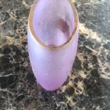 Daum vase in frosted glass