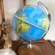 Vintage plastic and wood globe, 70s-80s