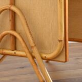 Rattan and formica desk vintage