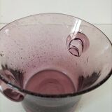 Biot style purple blown glass champagne bucket