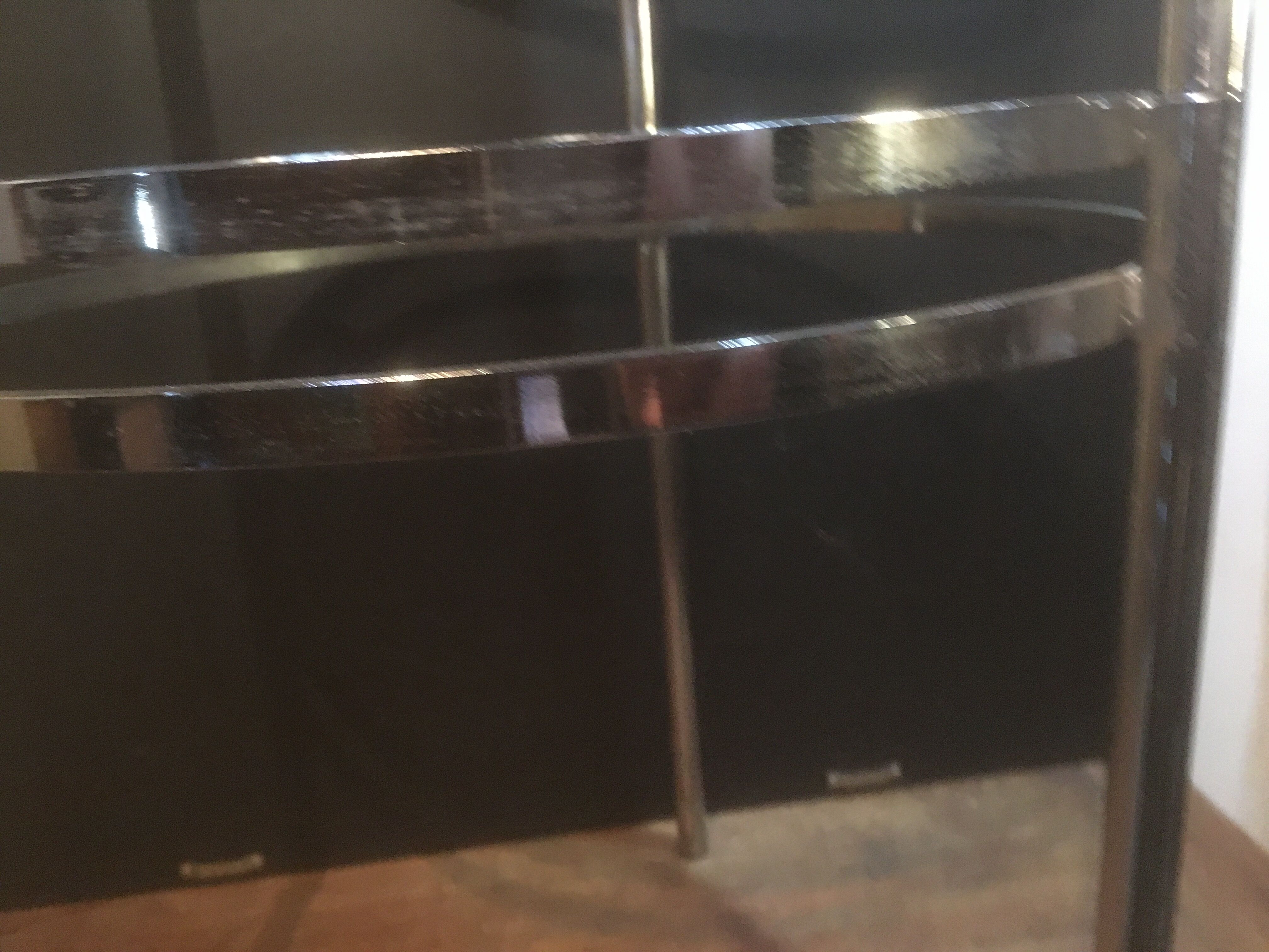 Sofa end or harness in chromed metal Ø 36