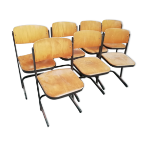 7 chaises traîneau de collectivité