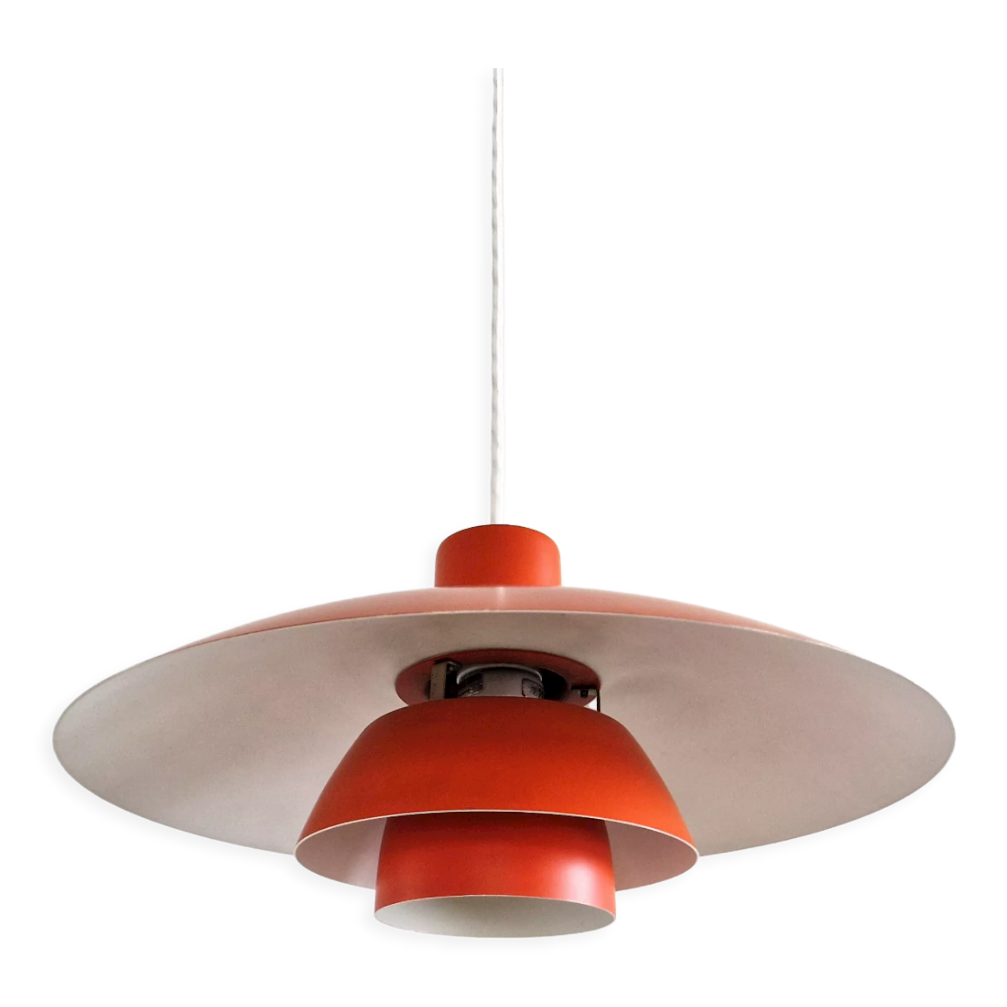 Red PH 4/3 Pendant Lamp by Poul Henningsen for Louis Poulsen, Denmark, 1960s